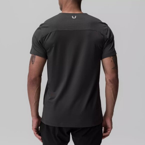 ASRV Space Grey Cottonplus™ Standard Mesh Back Tee - Picture 2 of 5